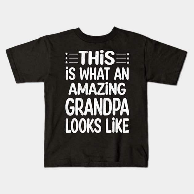 grandpa Fathers day Kids T-Shirt by gothneko